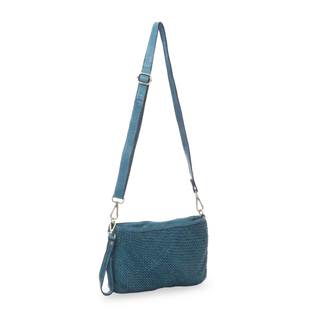 La Via Firenze V047 tracolla donna pelle intrecciata