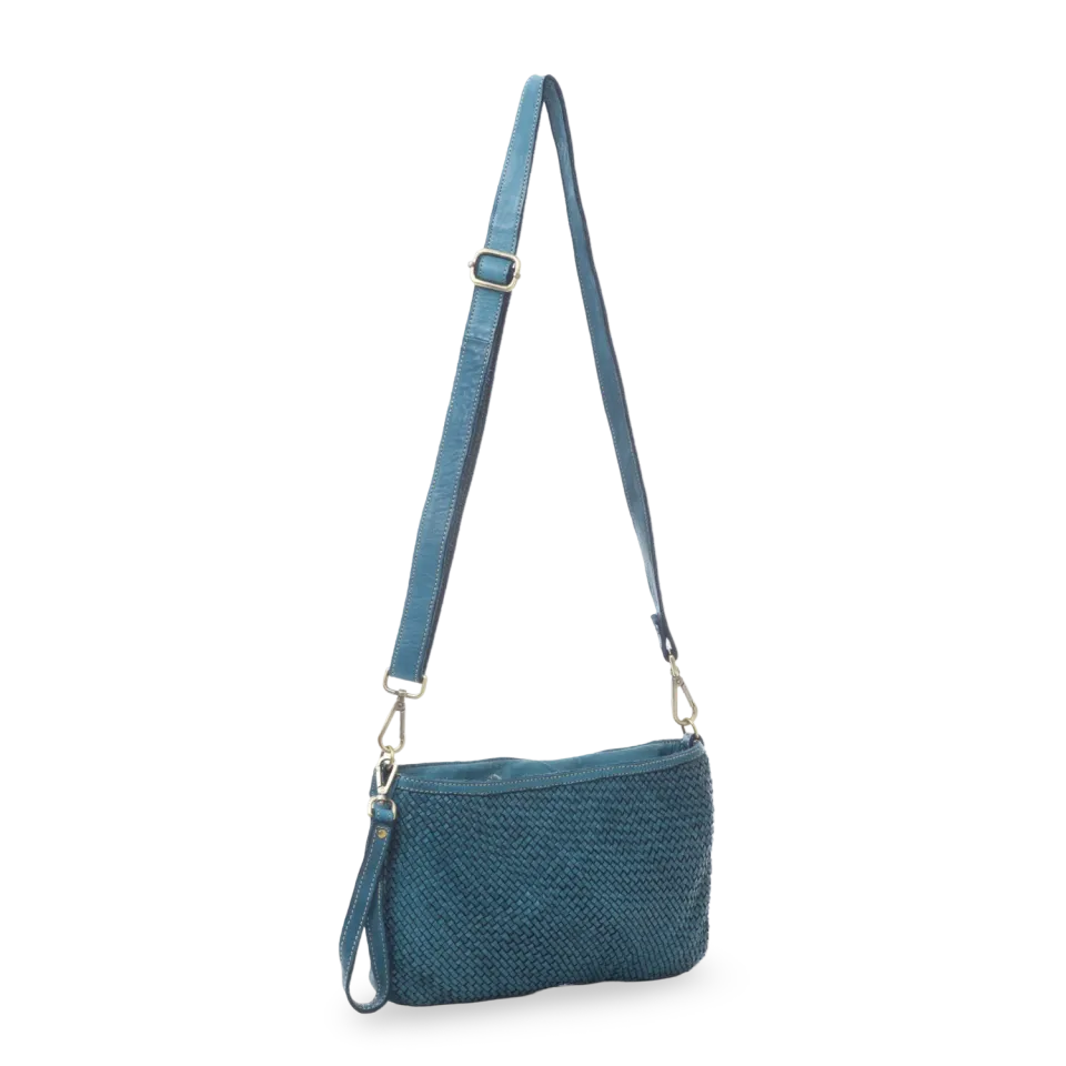 La Via Firenze V047 tracolla donna pelle intrecciata