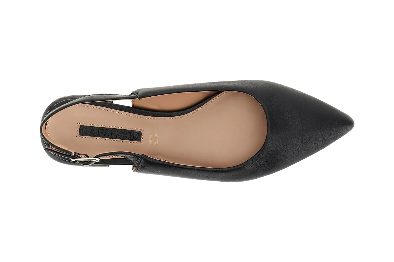 CafèNoir Ballerine Pelle Laccio Punta 2 cm