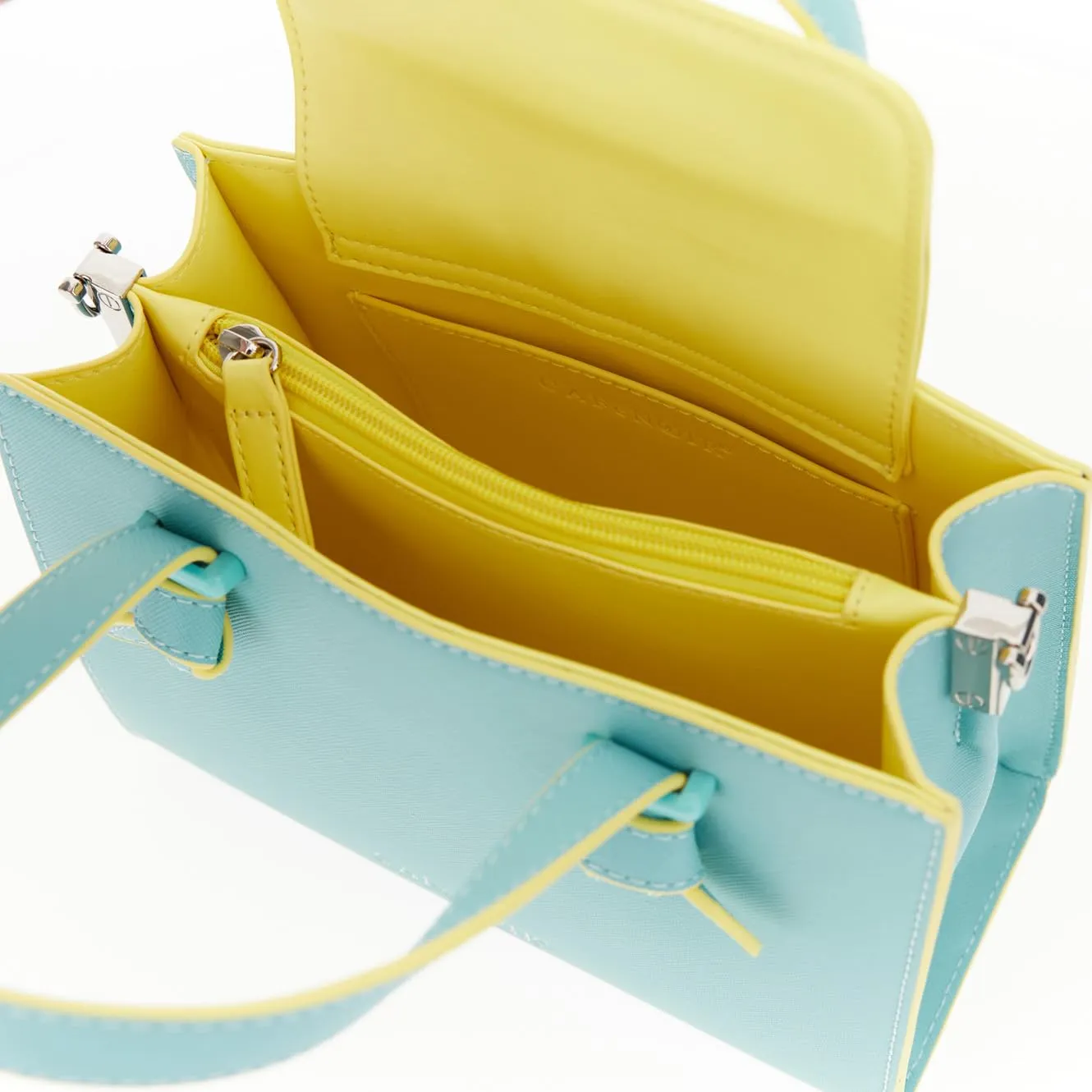CafèNoir Minibag pochette donna acquamarina saffiano
