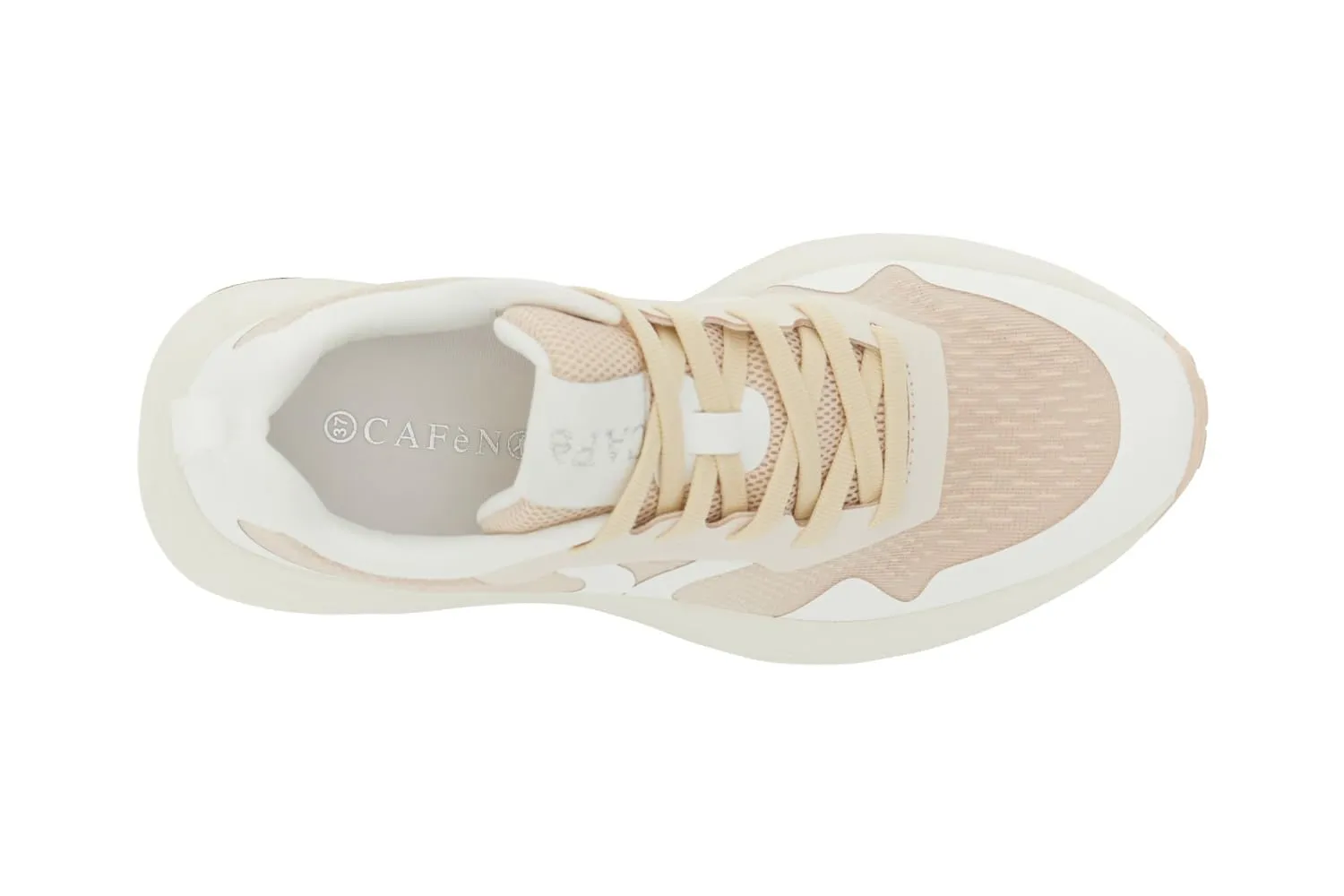 CafèNoir Sneakers Tessuto Donna Bianco Cipria
