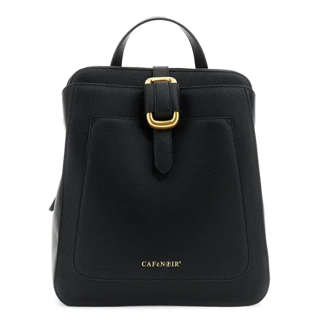 CafèNoir Zaino Effetto Pelle Saffiano Nero Donna