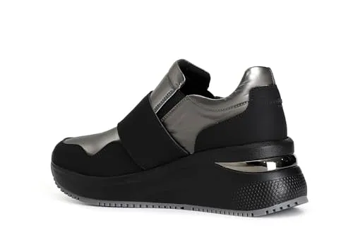 CafèNoir Slip-on Donna Nylon Nero Antracite 39 EU