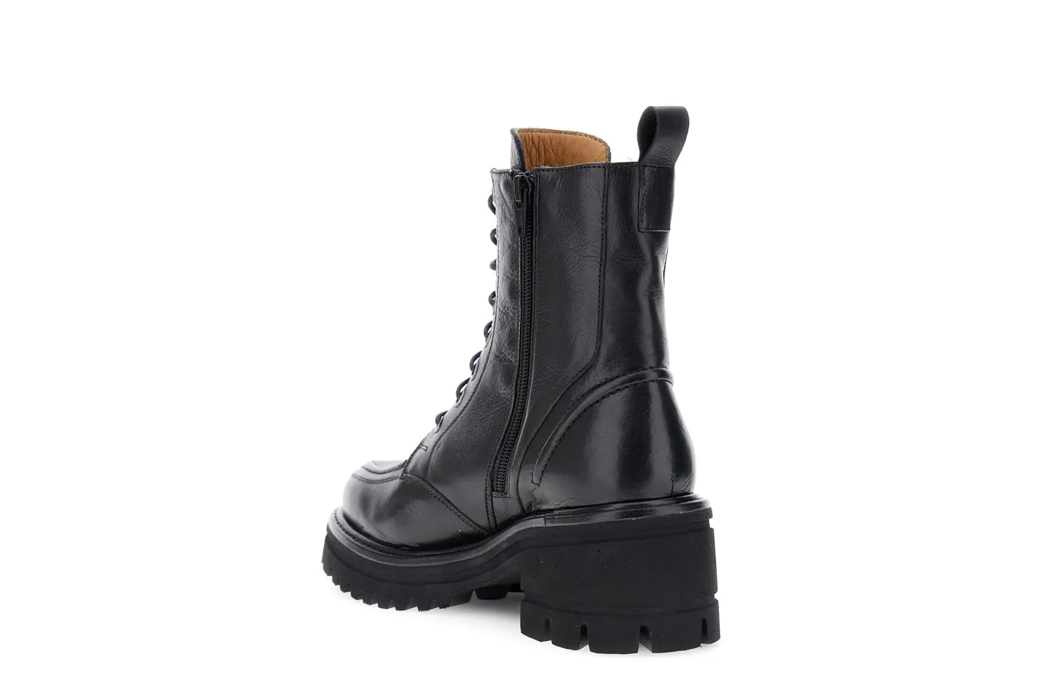 CafèNoir Tronchetti Pelle Allacciati Donna carrarmato tacco 5,5 cm