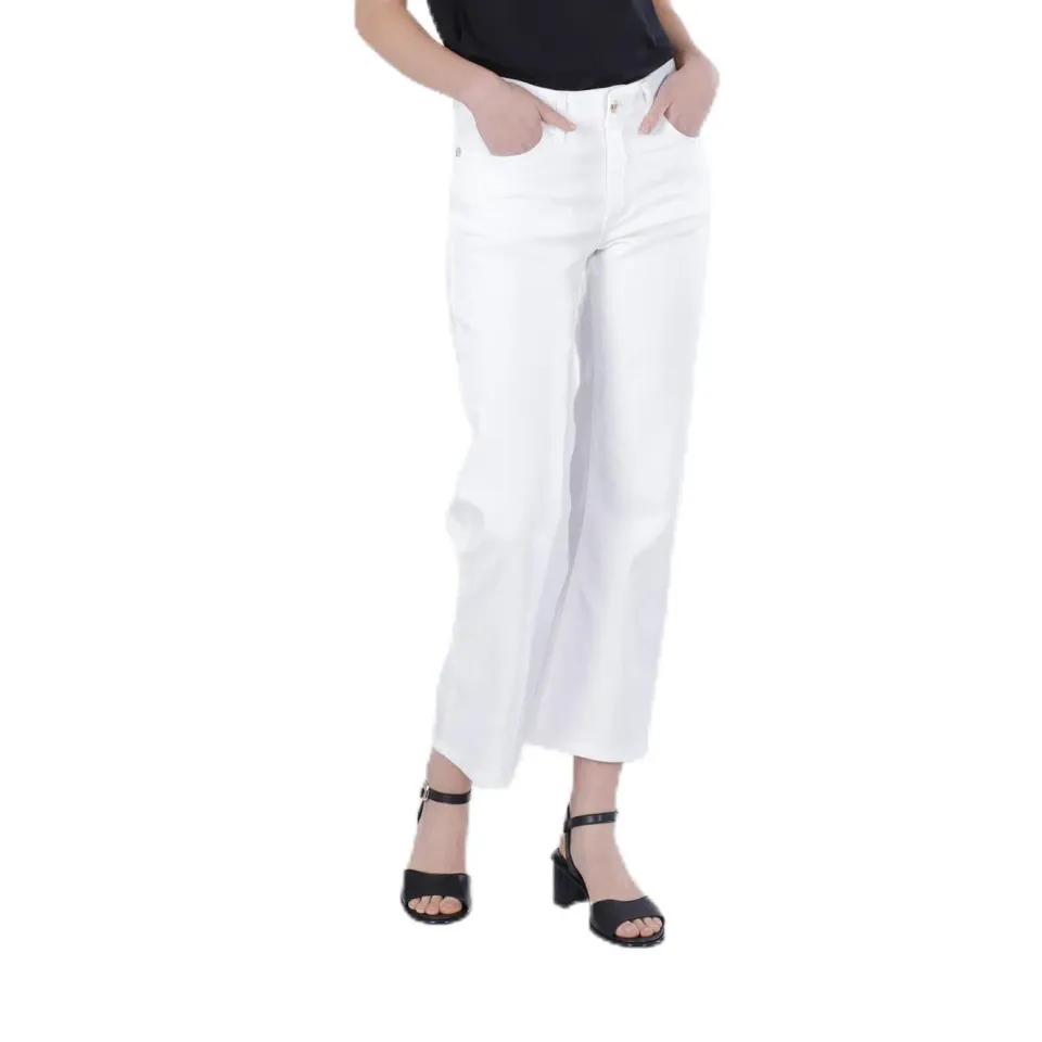 CafèNoir Jeans Bootcut Donna Off White Bull Denim