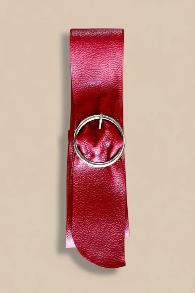 Figus Soft G cintura donna pelle rossa 105cm