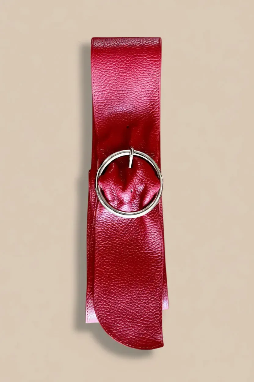 Figus Soft G cintura donna pelle rossa 105cm