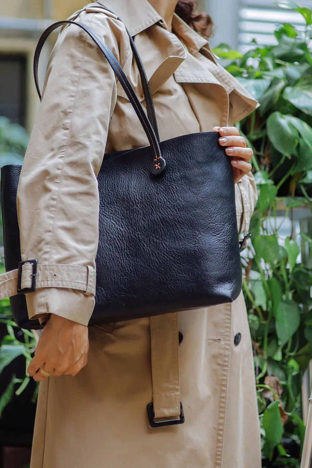Aigin Milano The Shoulder Bag spalla pelle miele