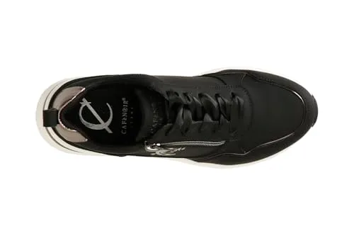 CafèNoir Running Donna in Pelle Nero Zip Laterale