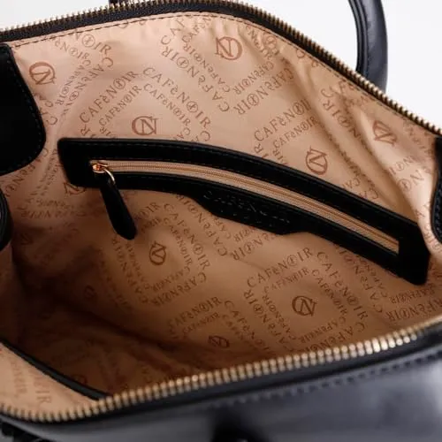 CafèNoir Tote Manici Intrecciati Nera Charm