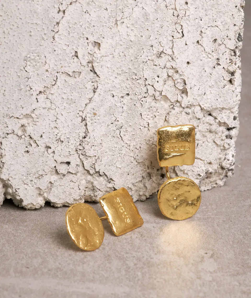Figus Miami Gold orecchini in oro zecchino