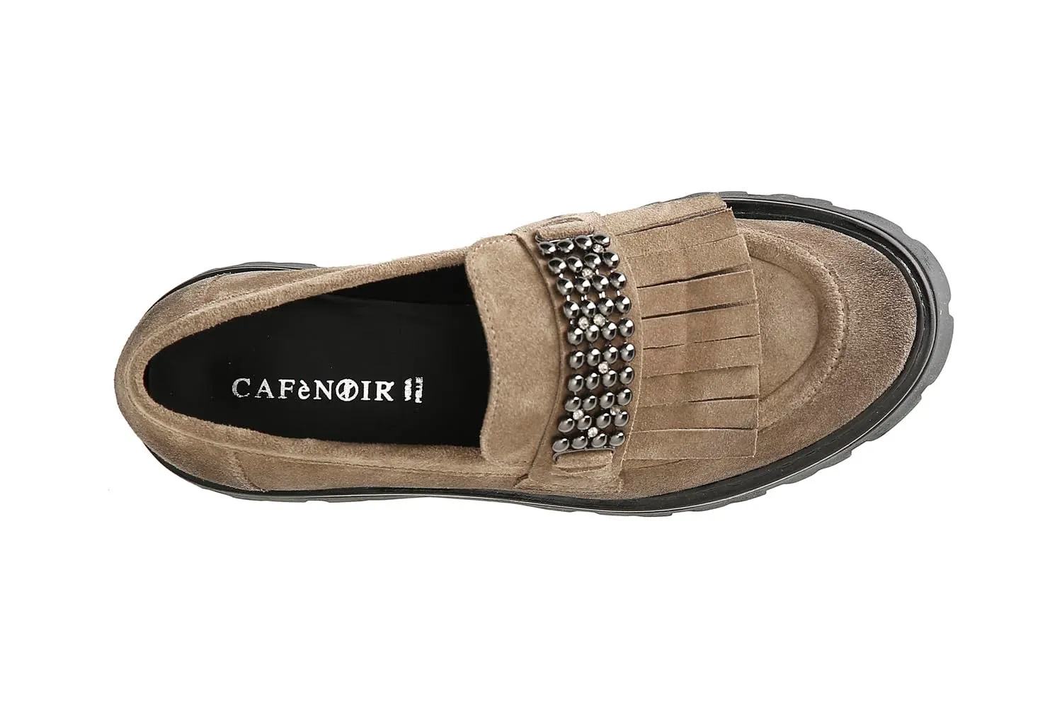 CafèNoir Mocassino Donna Scamosciato Frange Noce 39
