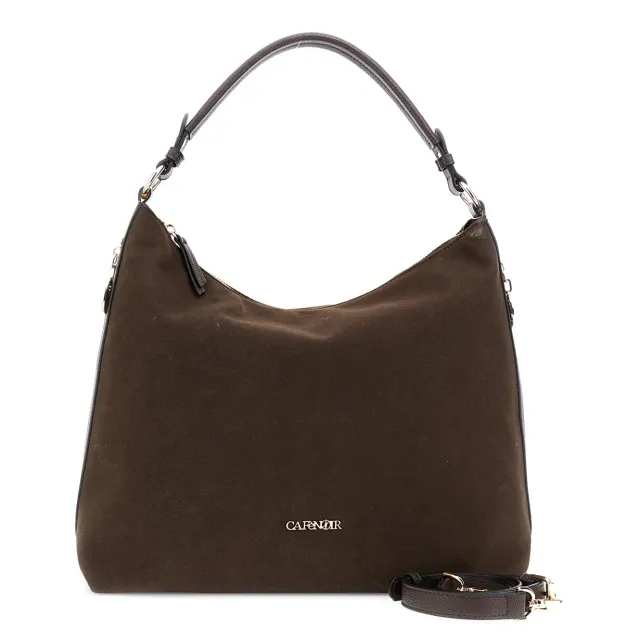 CafèNoir Sacca Donna Effetto Suede T.Moro Zip