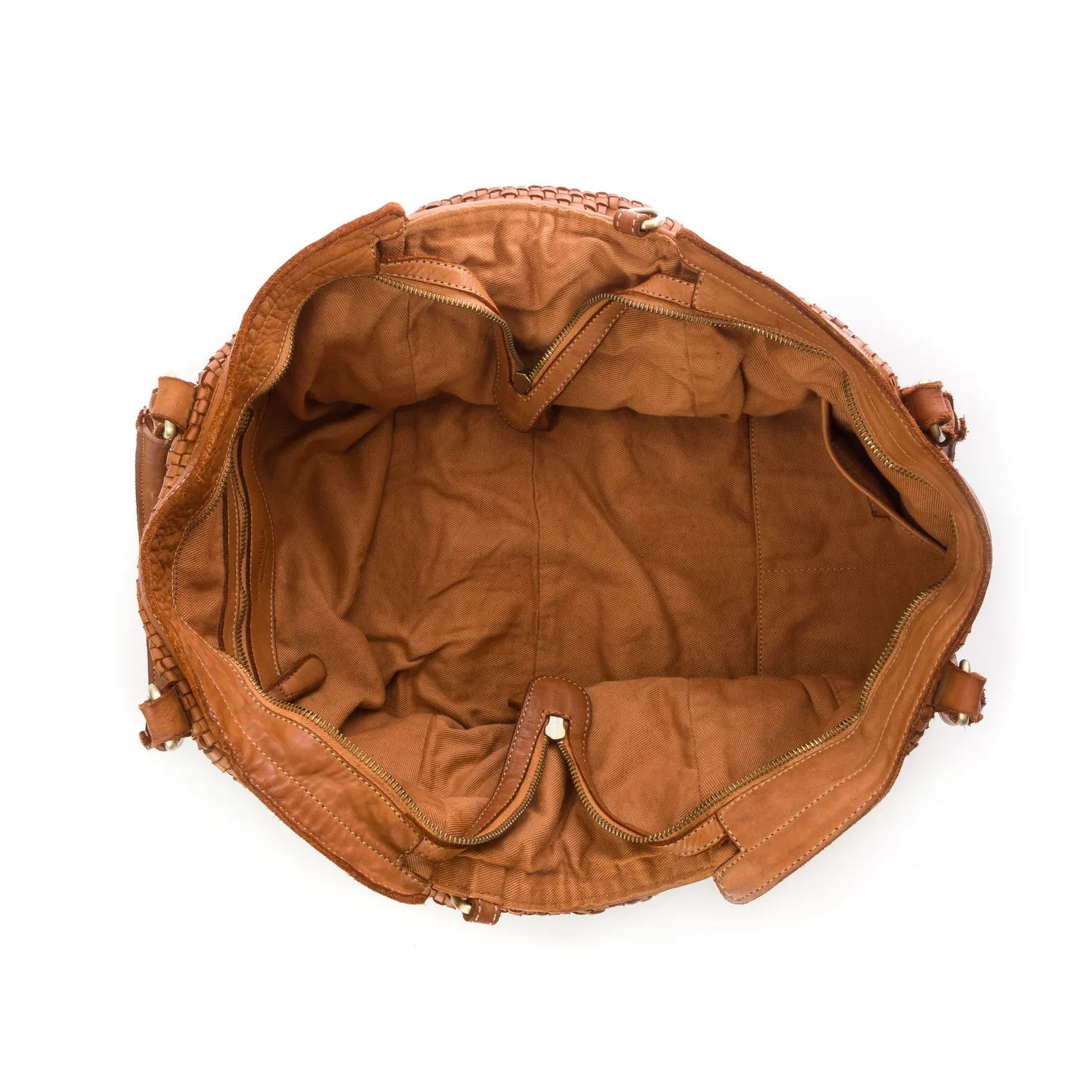 La Via Firenze Butter Collection SF8921 borsa tracolla cuoio intrecciata