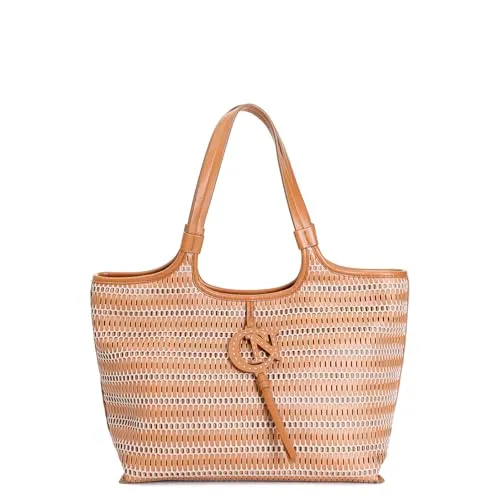 CafèNoir Shopping Cuoio Rete Intrecciata Donna