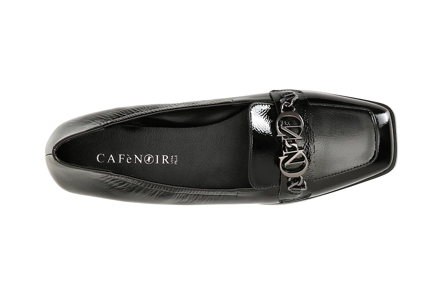 CafèNoir Ballerina Naplak Morsetto Nero Tacco Basso