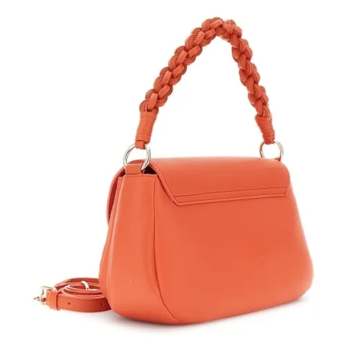 CafèNoir Borsa a Mano Effetto Pelle Corallo Manico Intrecciato