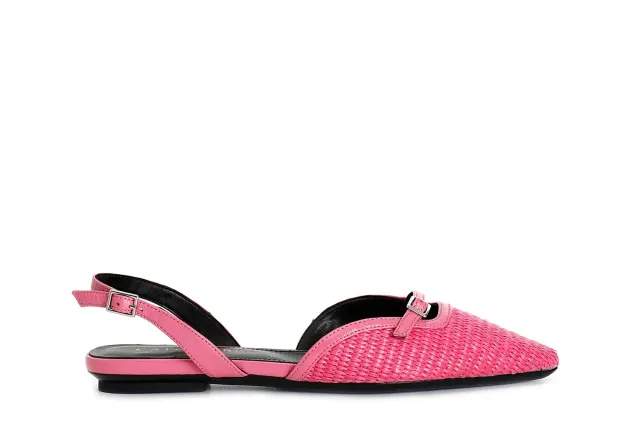 CafèNoir Slingback Paglia Decolleté Donna Osso