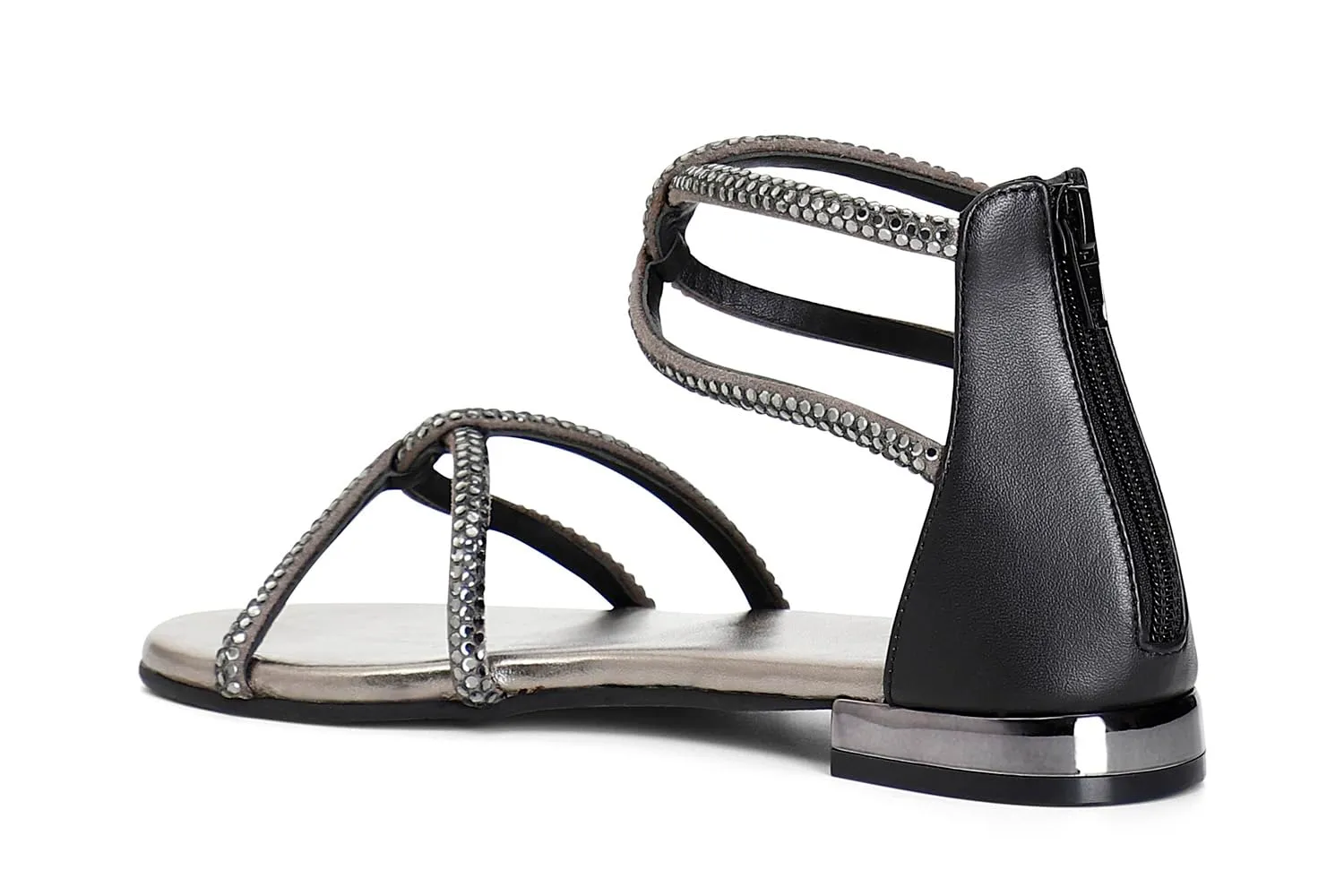 CafèNoir Sandalo Donna con Strass e Cerniera