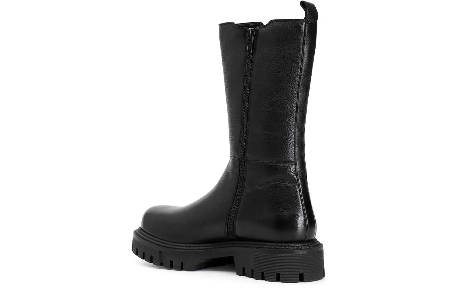 CafèNoir Stivaletto 3/4 Pelle Nero Elastico Donna