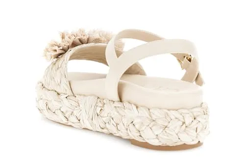 CafèNoir Gilda Sandali Zeppa Rafia Beige 38