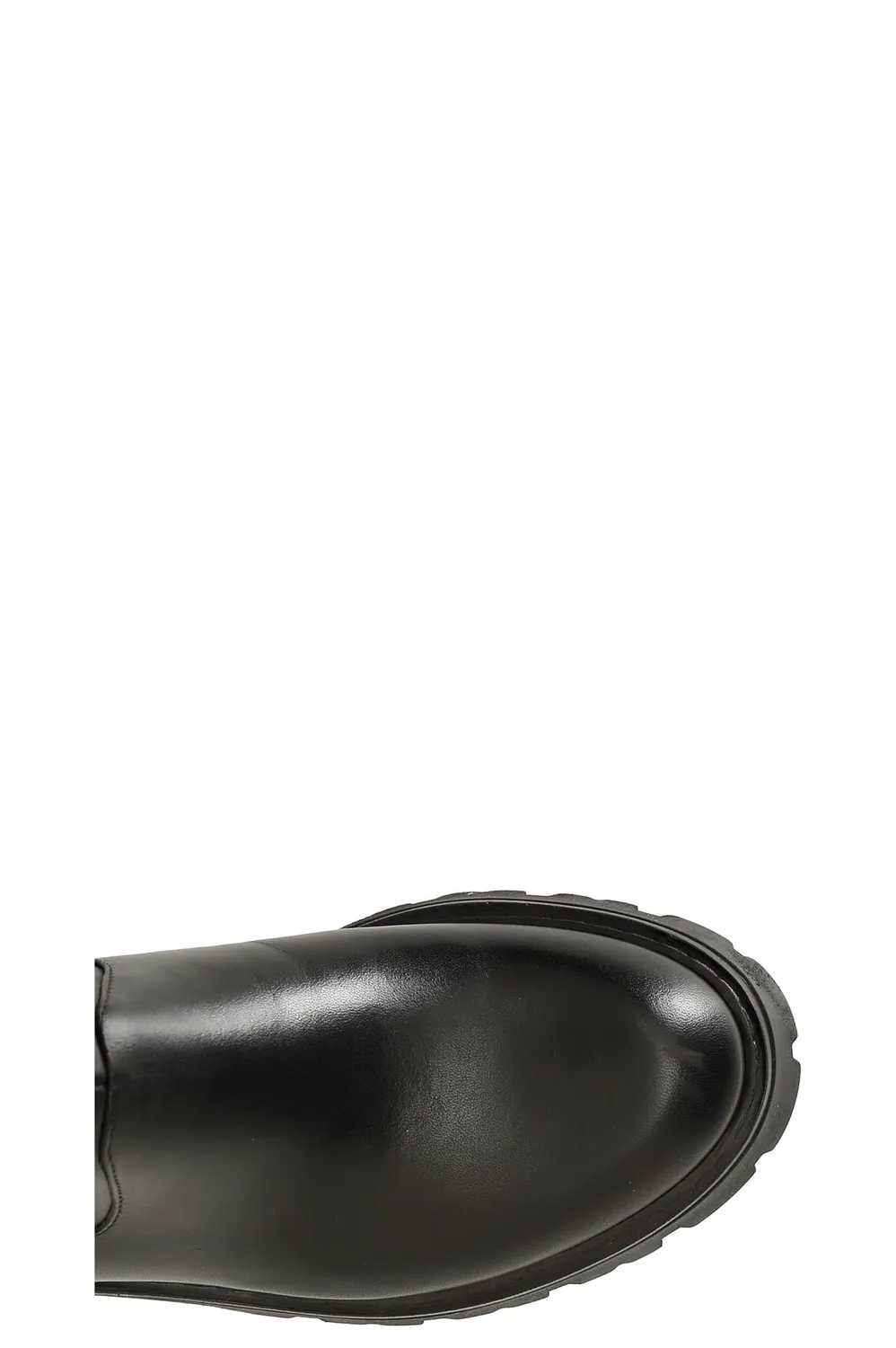 CafèNoir stivale donna pelle e lycra nero elasticizzato