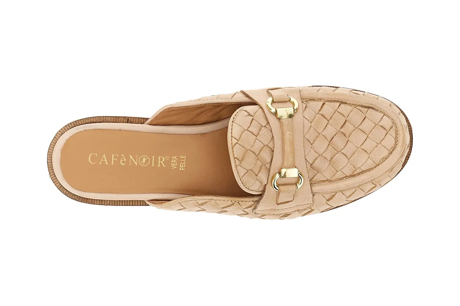 CafèNoir Sabot Donna Pelle Intrecciata con Morsetto