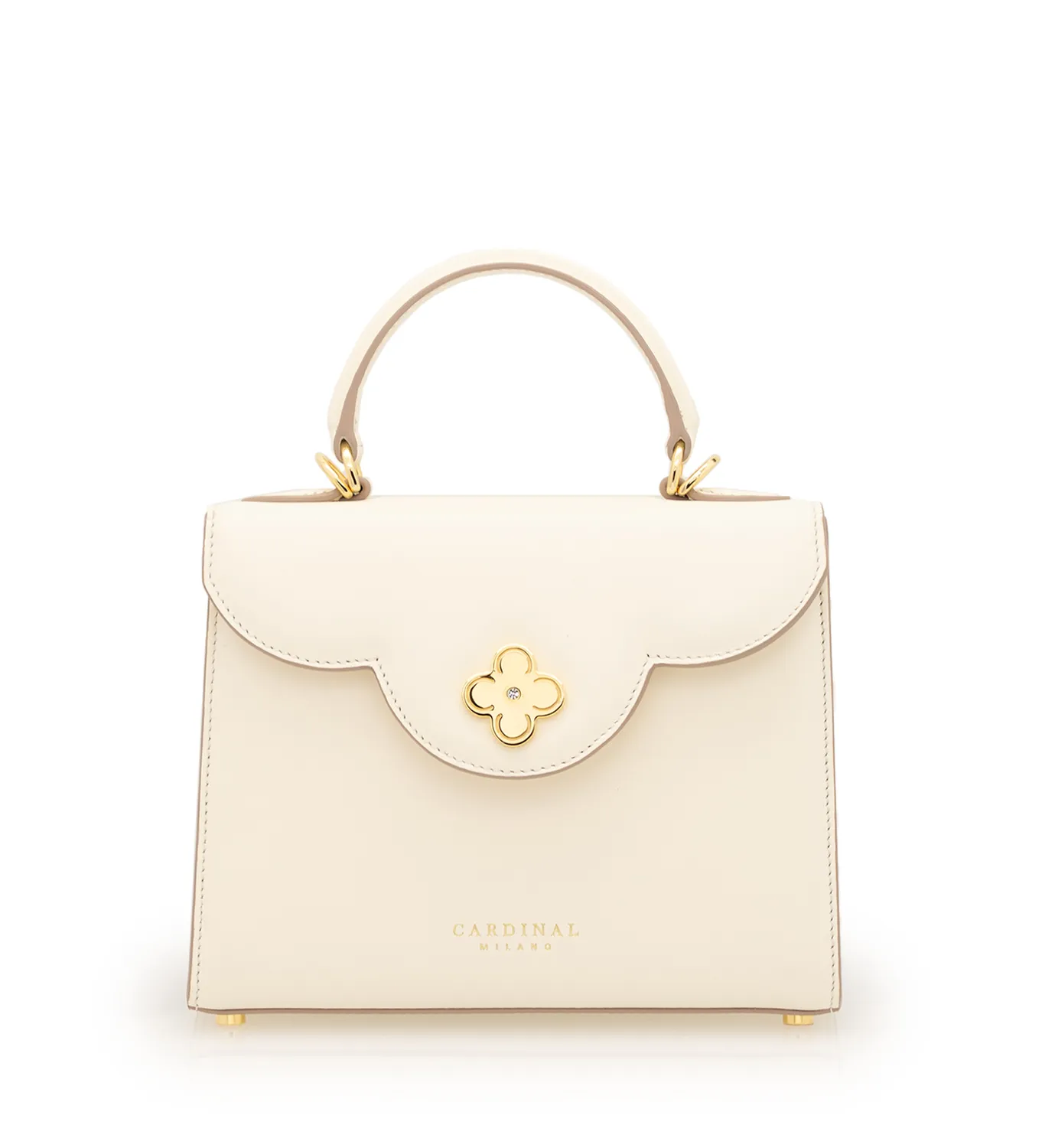 Cardinal Milano First Lady Small borsa vitello avorio
