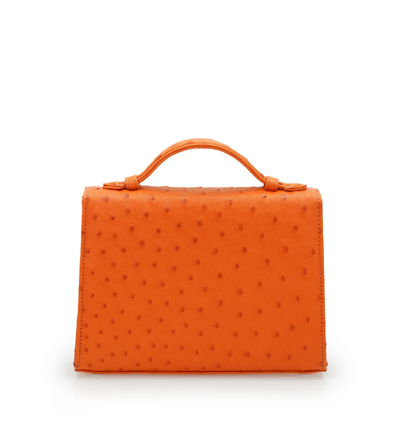 Cardinal Milano Miss Cardinal borsa spalla struzzo arancio