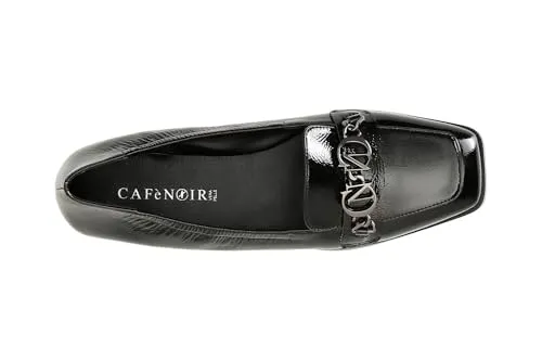 CafèNoir Ballerina Naplak Morsetto Nero Tacco Basso