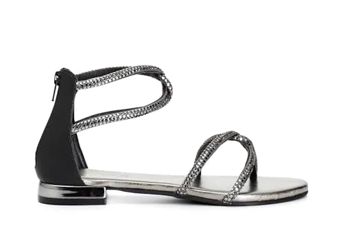 CafèNoir Sandalo Donna con Strass e Cerniera