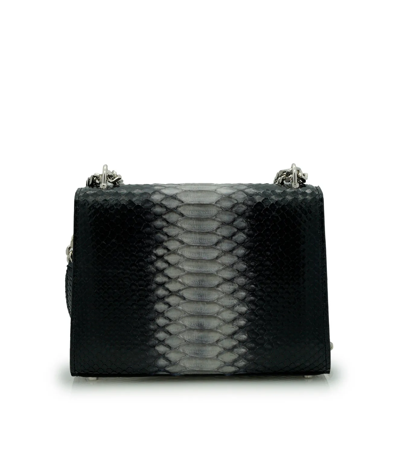 Cardinal Milano Opèra Night borsa pitone nero a spalla