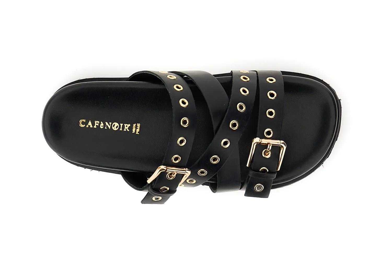 CafèNoir Ciabatte Donna Pelle Nere Borchie 39 EU